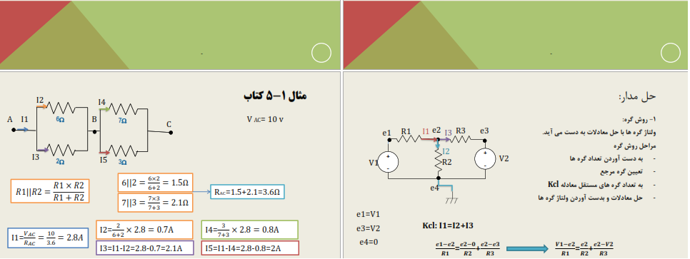 دانلود جزوه و نمونه سوالات درس مبانی مهندسی برق ۱ ویرایش جدید