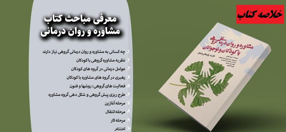 دانلود باکیفیت ترین خلاصه کتاب مشاوره و روان درمانی گروهی با کودکان و نوجوانان ( نظریه، پژوهش و عمل ) زیپرا شچمن